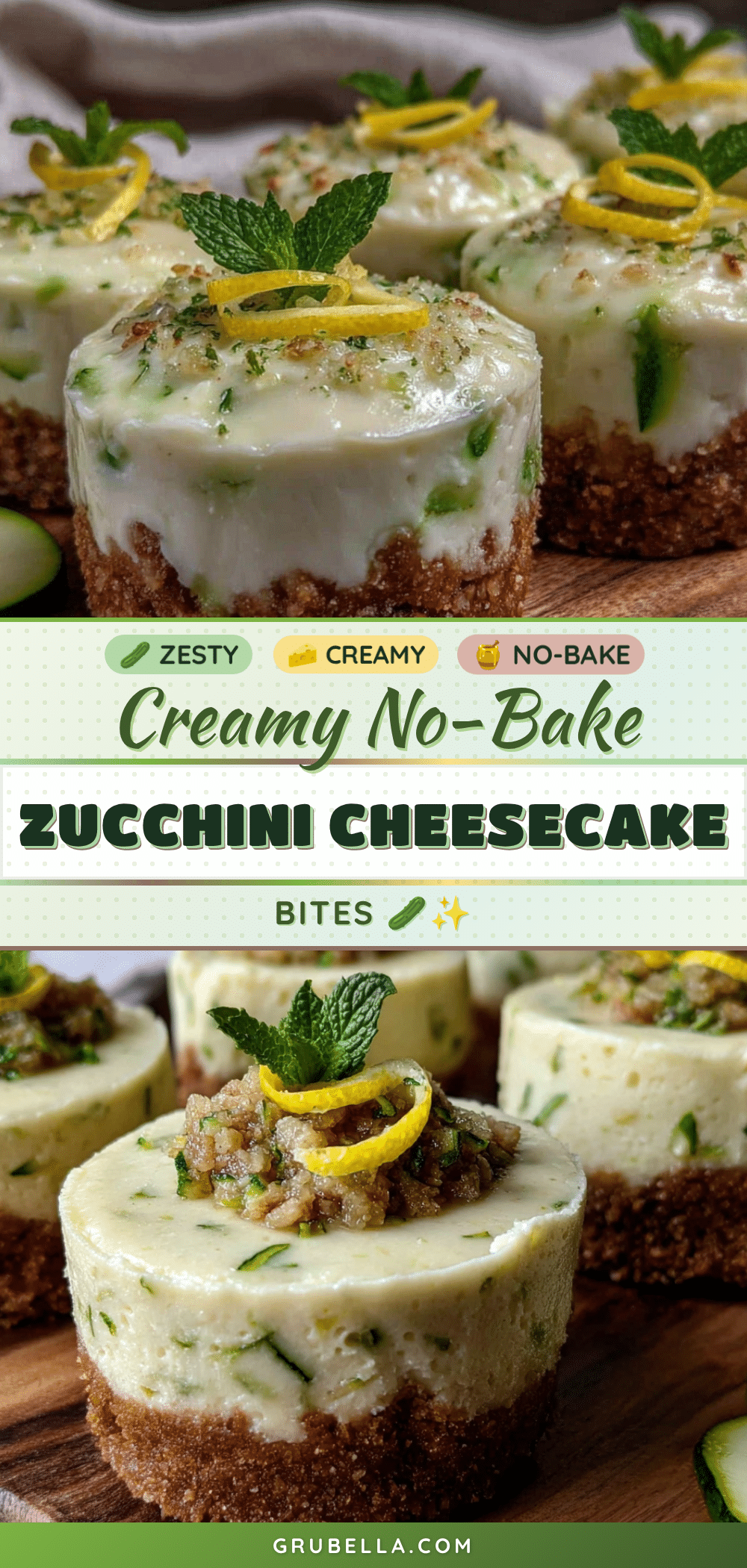 zucchini cheesecake bites recipe