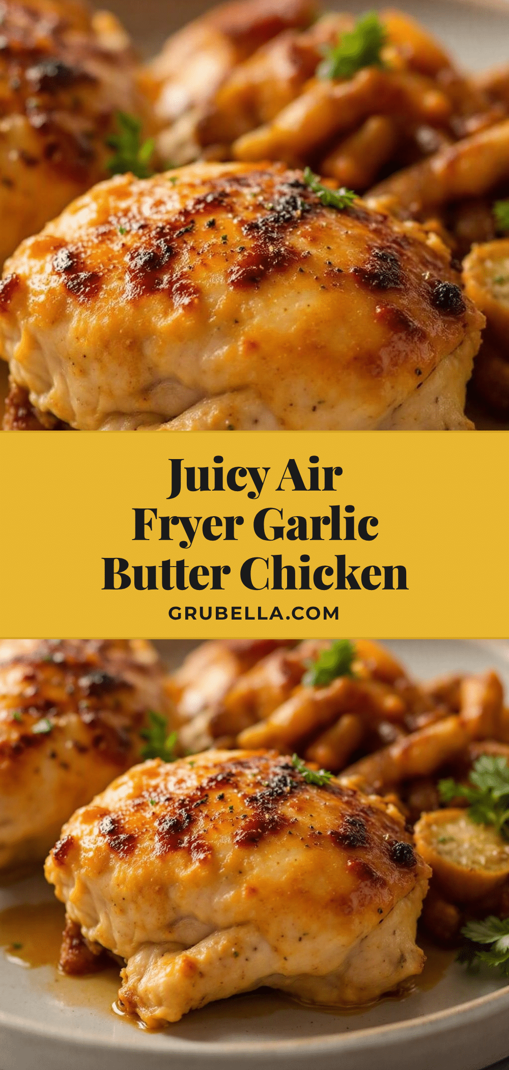 air fryer garlic butter chicken thighs recipe