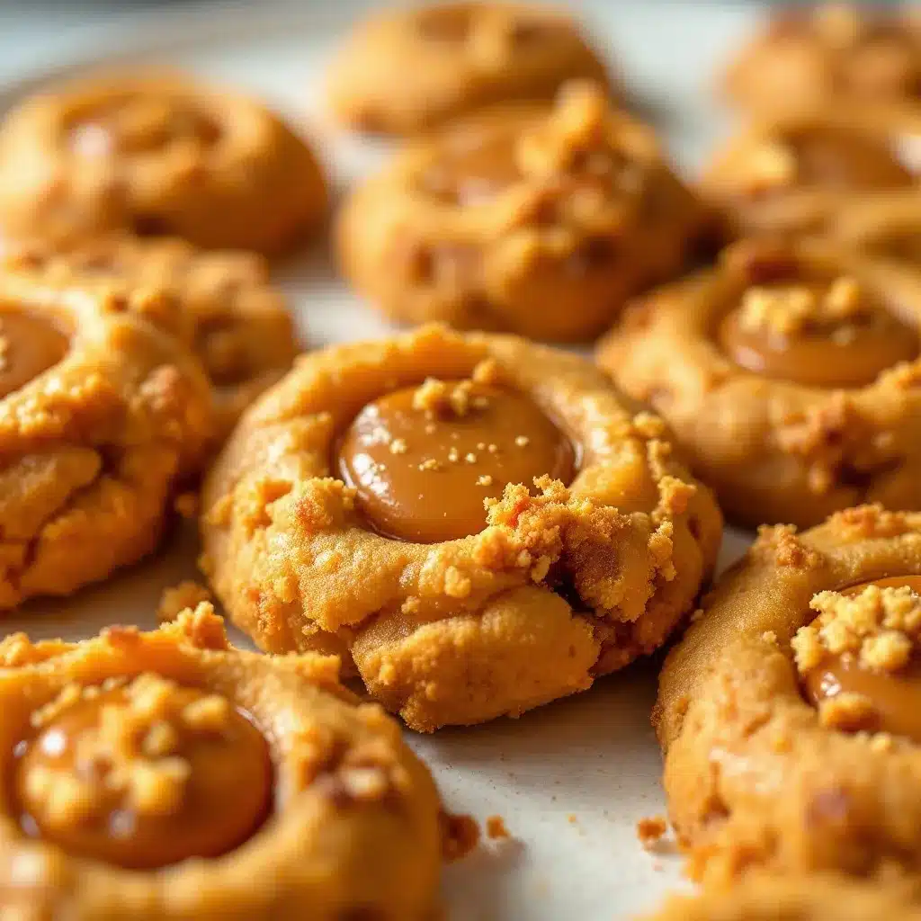 chewy pumpkin pie thumbprint cookies preparation steps
