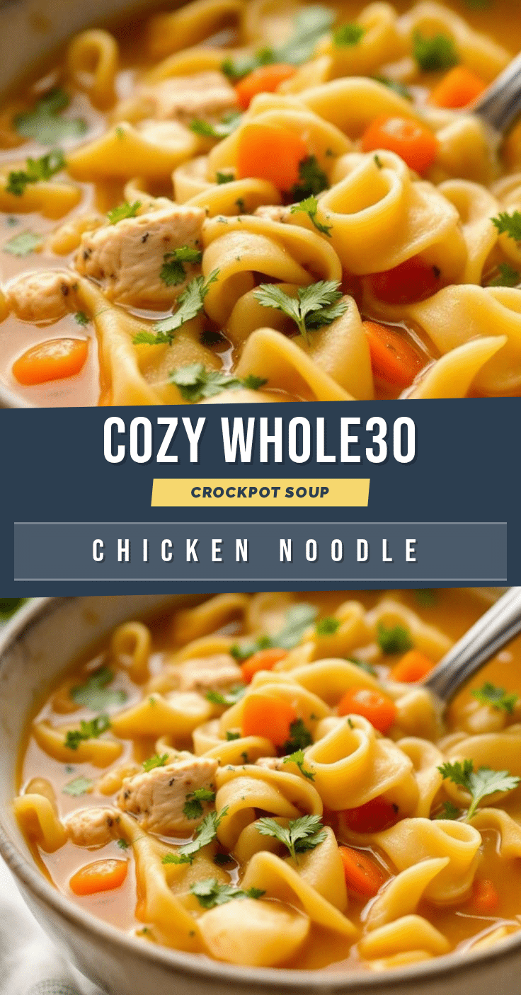 Cozy Crockpot Chicken Noodle Soup recipe