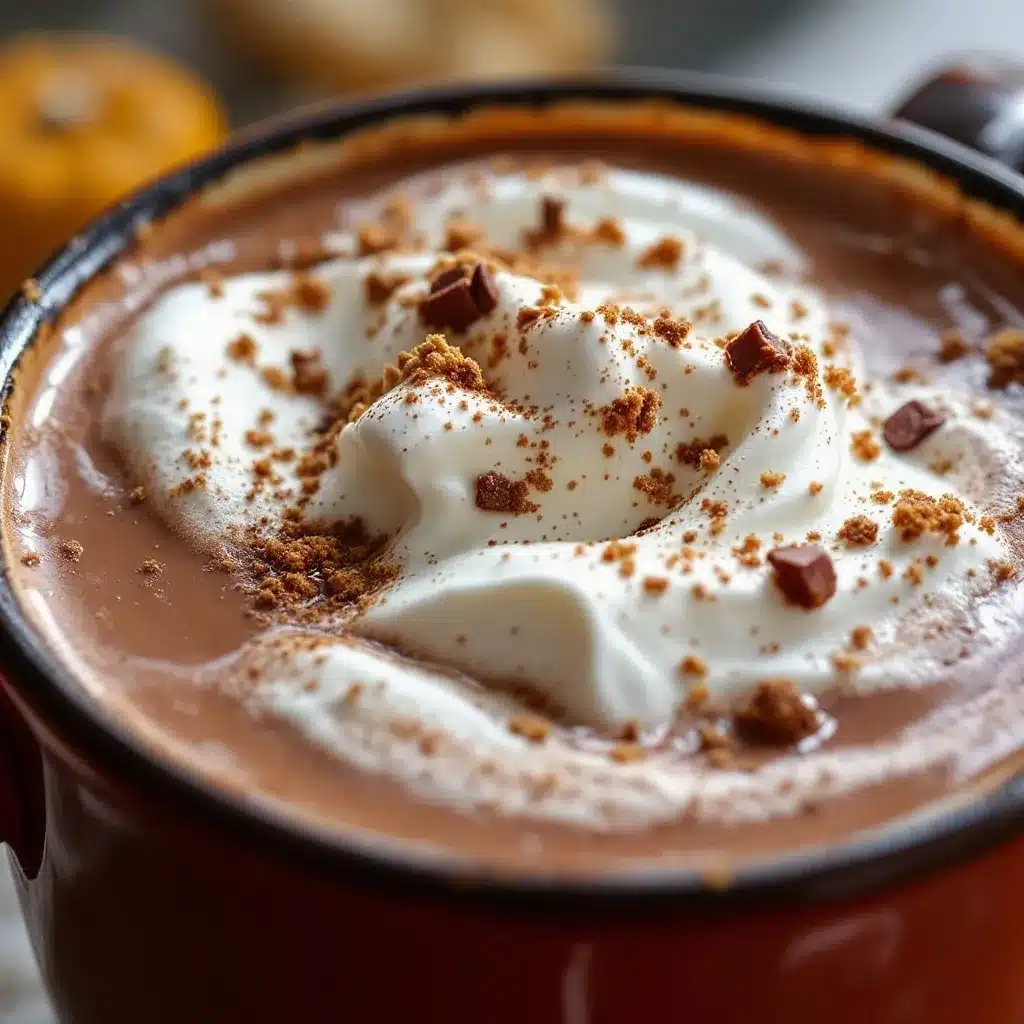 cozy spiked pumpkin spice hot chocolate preparation steps