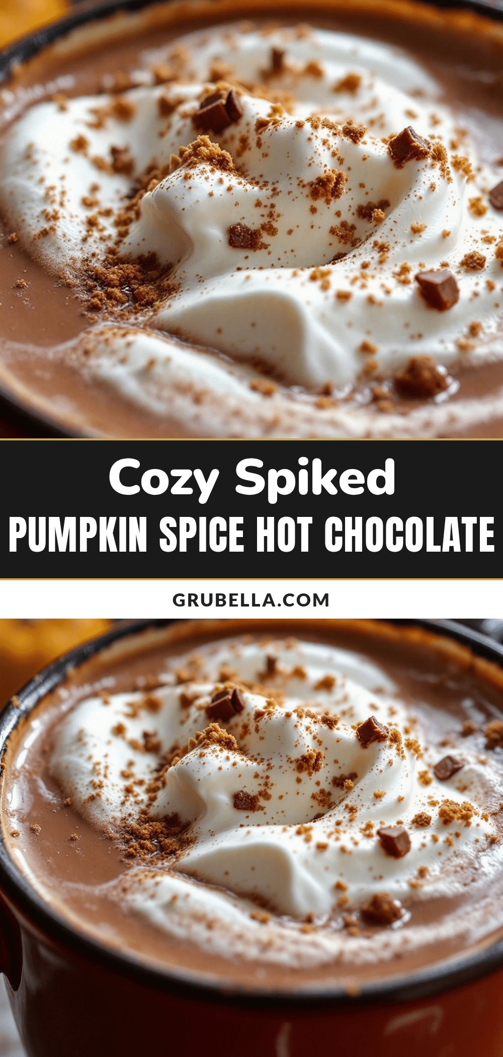 cozy spiked pumpkin spice hot chocolate recipe