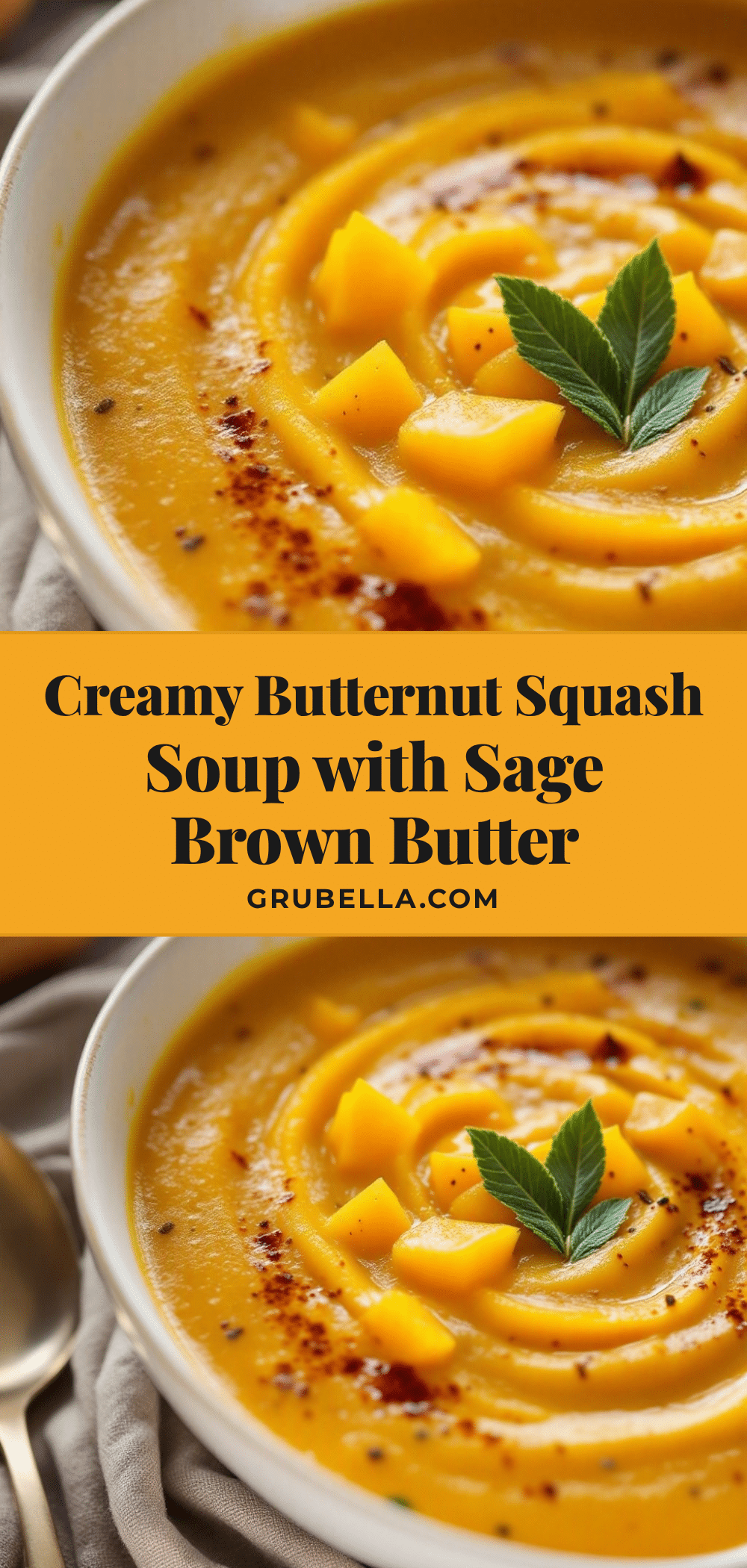 creamy butternut squash soup recipe