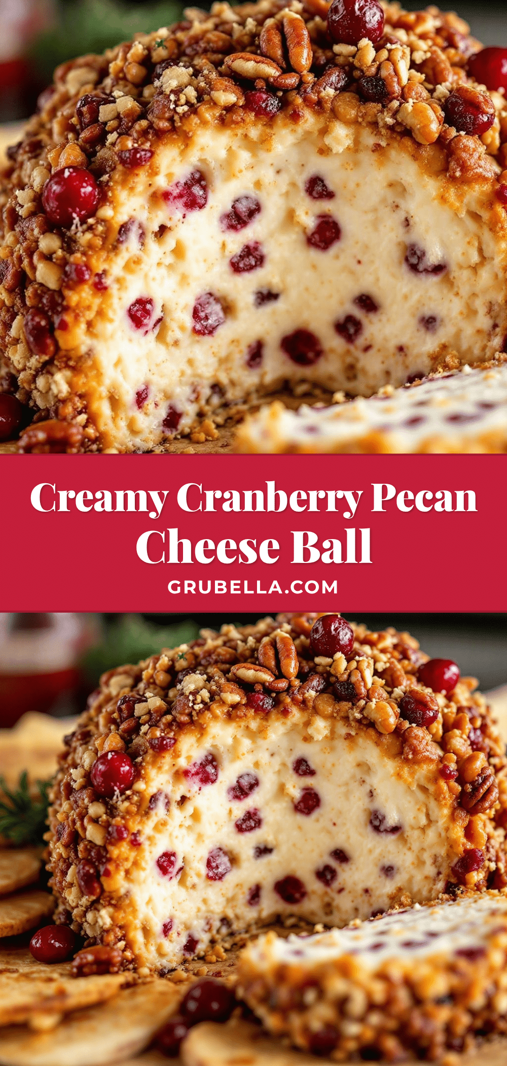 creamy cranberry pecan cheese ball recipe