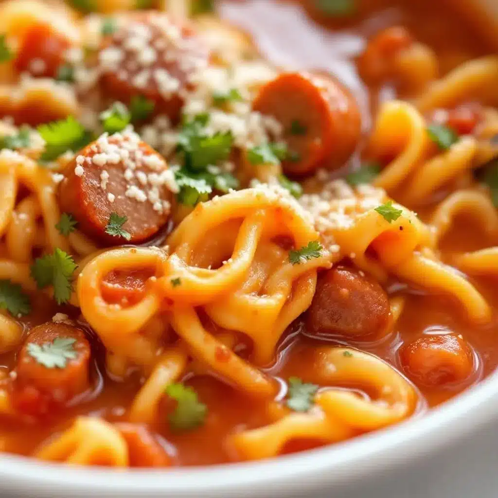 creamy crockpot lasagna soup - featured image
