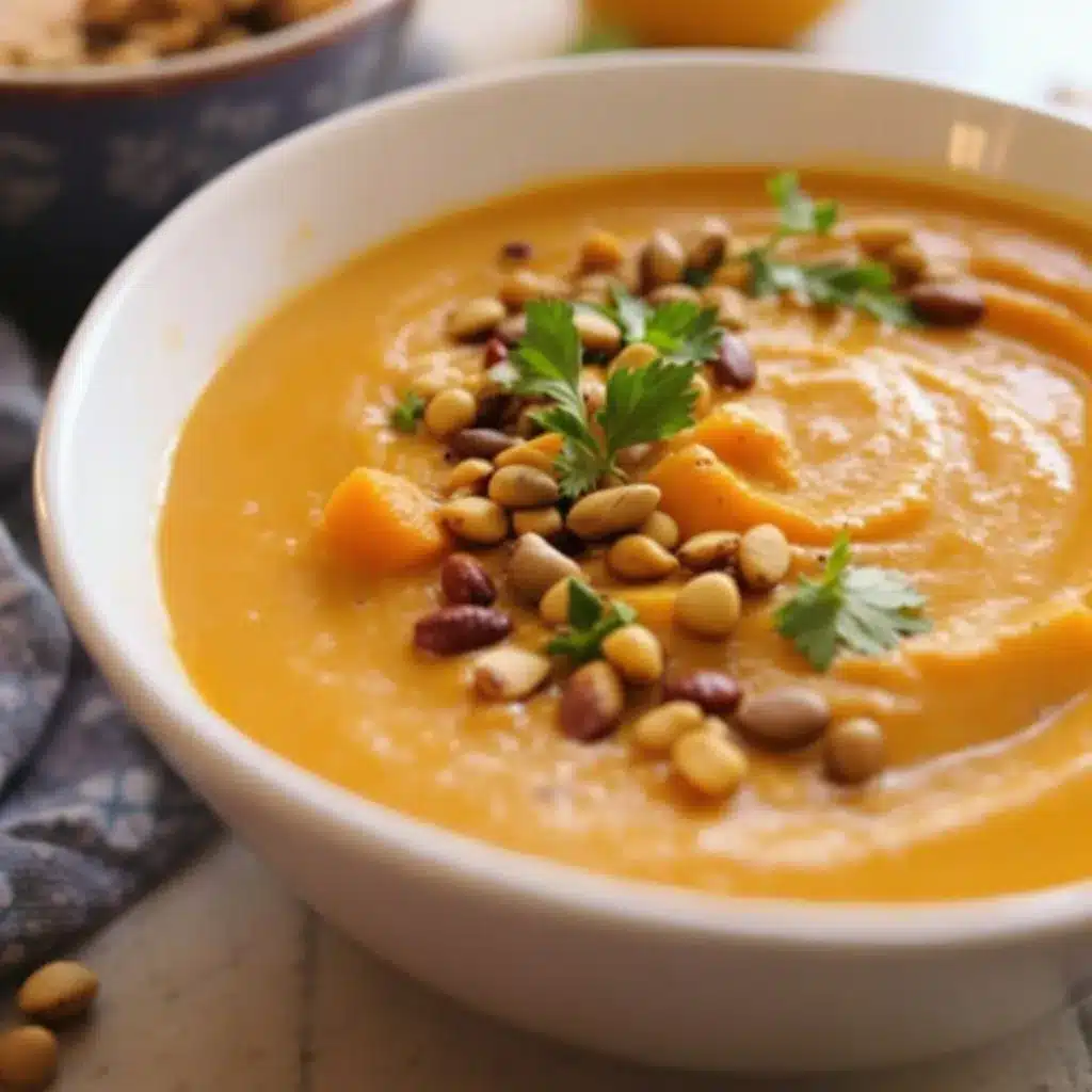 creamy honeynut squash bisque preparation steps