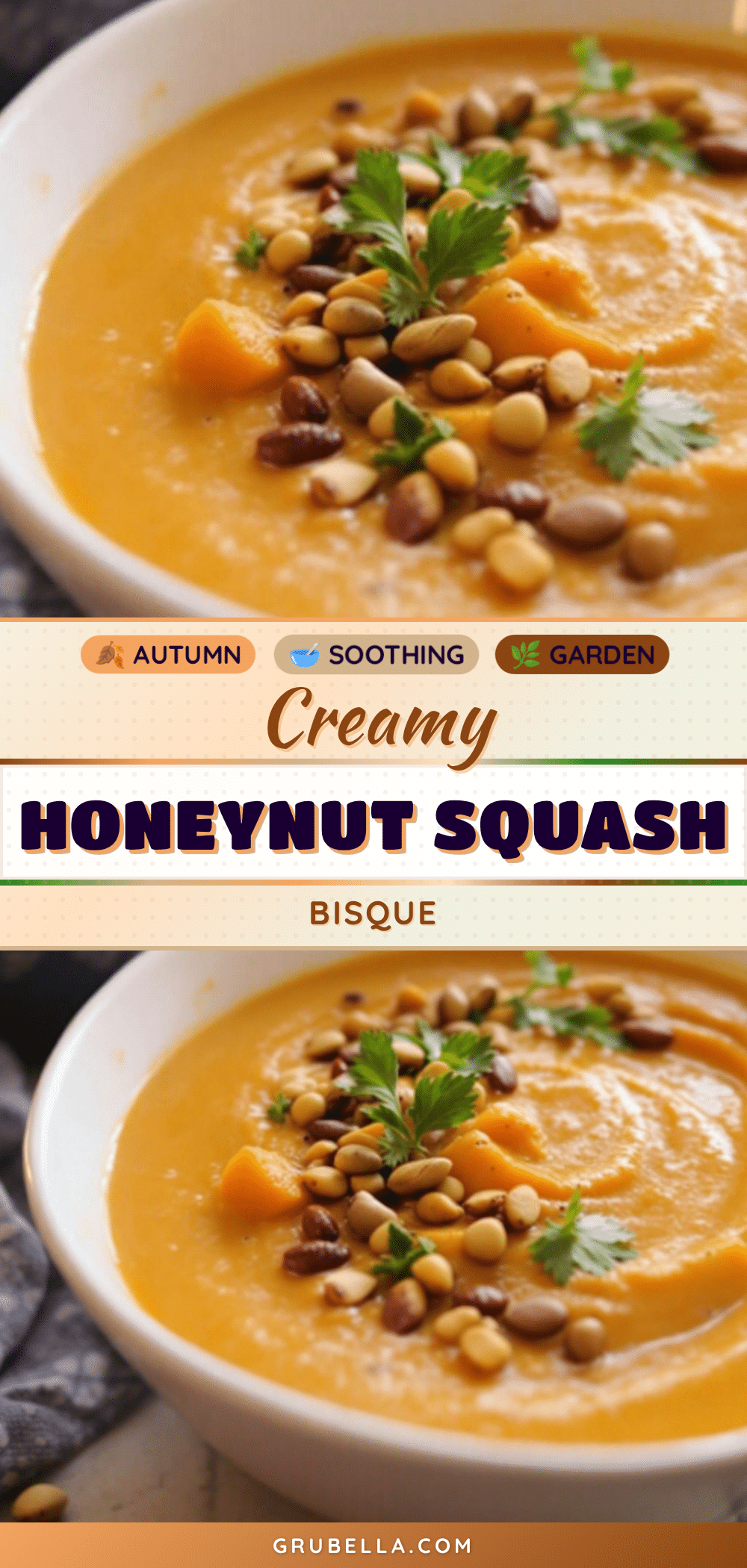creamy honeynut squash bisque recipe