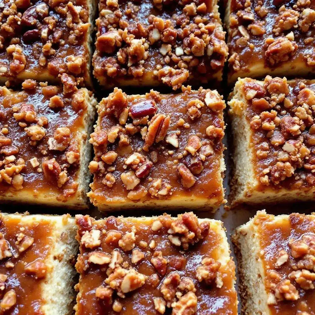 creamy maple pecan pie cheesecake bars preparation steps