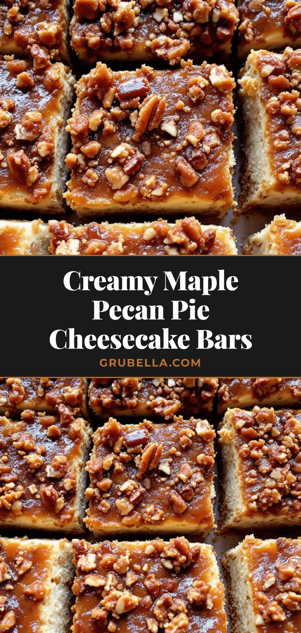 creamy maple pecan pie cheesecake bars recipe
