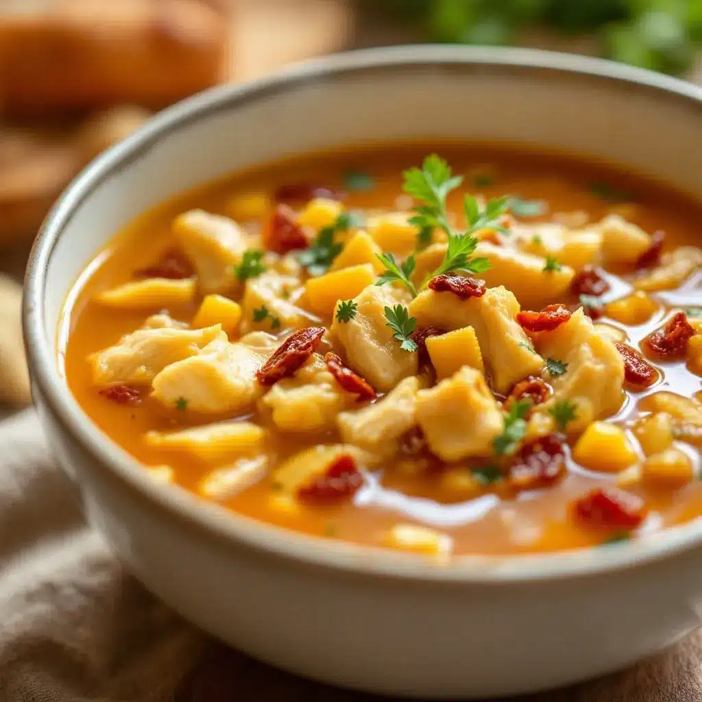 Creamy Marry Me Chicken Soup preparation steps