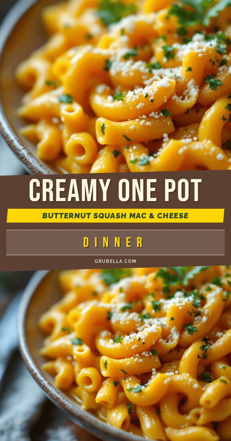 creamy one pot butternut squash mac and cheese recipe