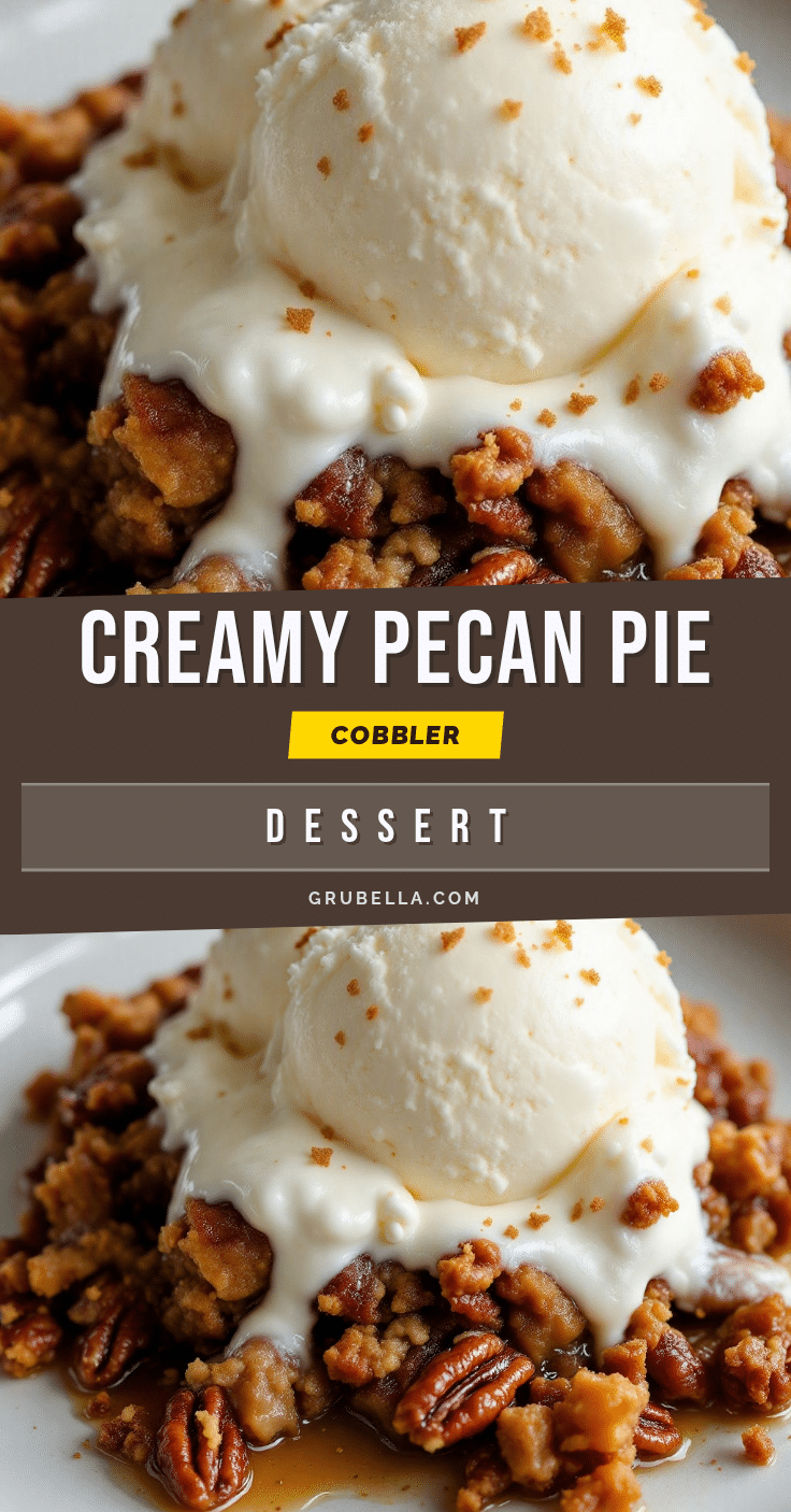 creamy pecan pie cobbler recipe