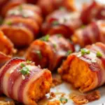 Crispy Bacon Wrapped Sweet Potato Bites - featured image