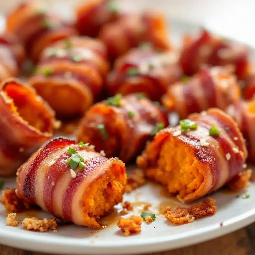 Crispy Bacon Wrapped Sweet Potato Bites preparation steps