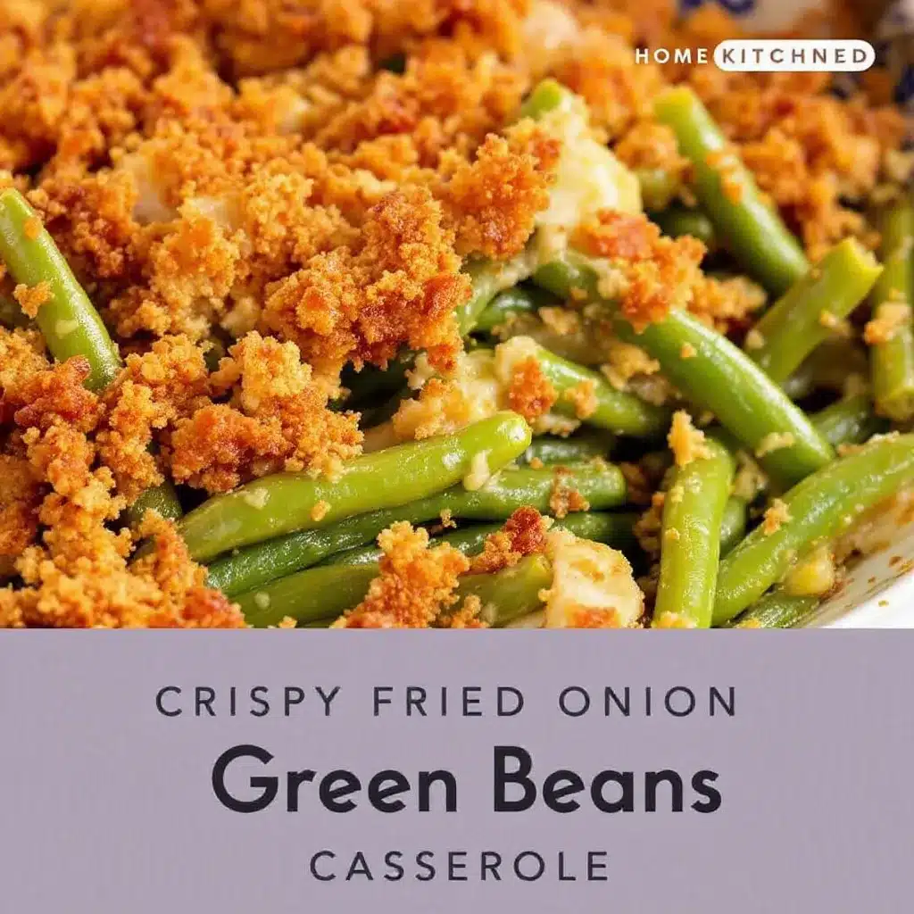 Crispy Fried Onion Green Bean Casserole preparation steps