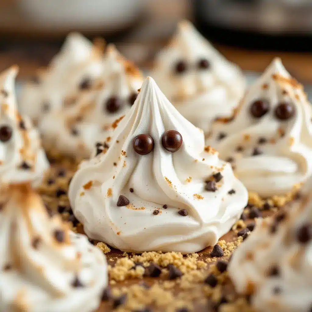 crispy ghost meringue cookies preparation steps