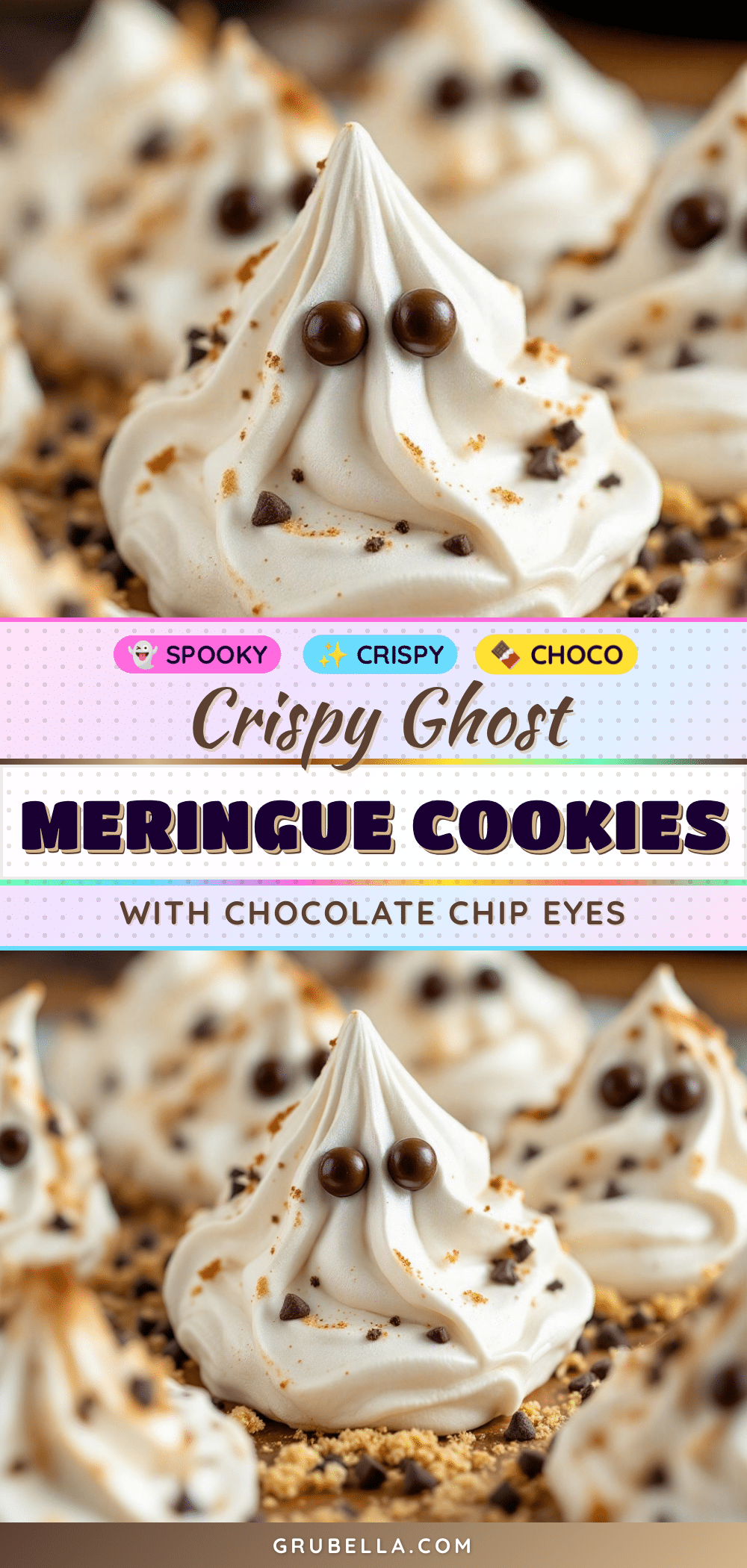crispy ghost meringue cookies recipe