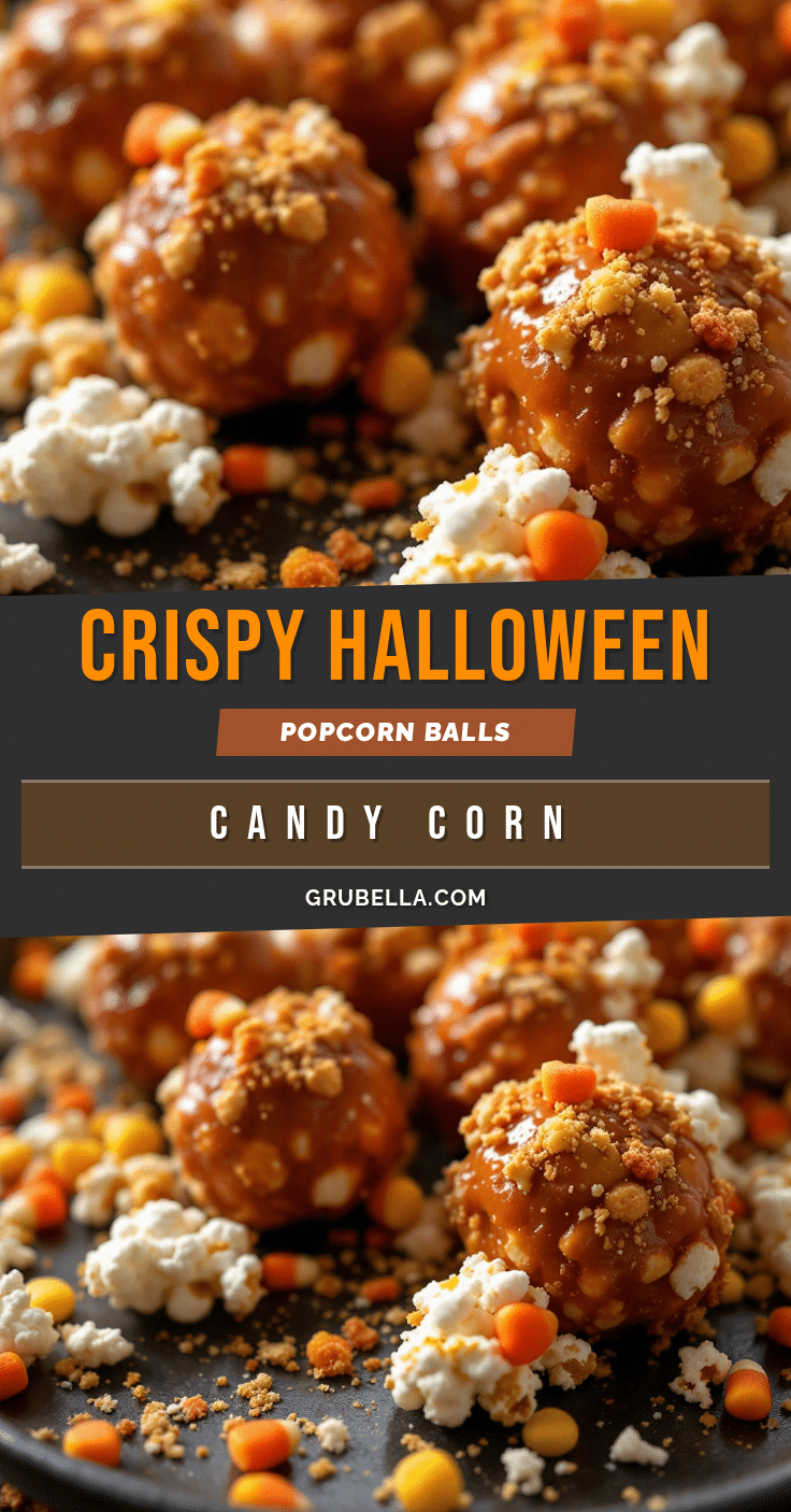 Crispy Halloween Popcorn Balls recipe
