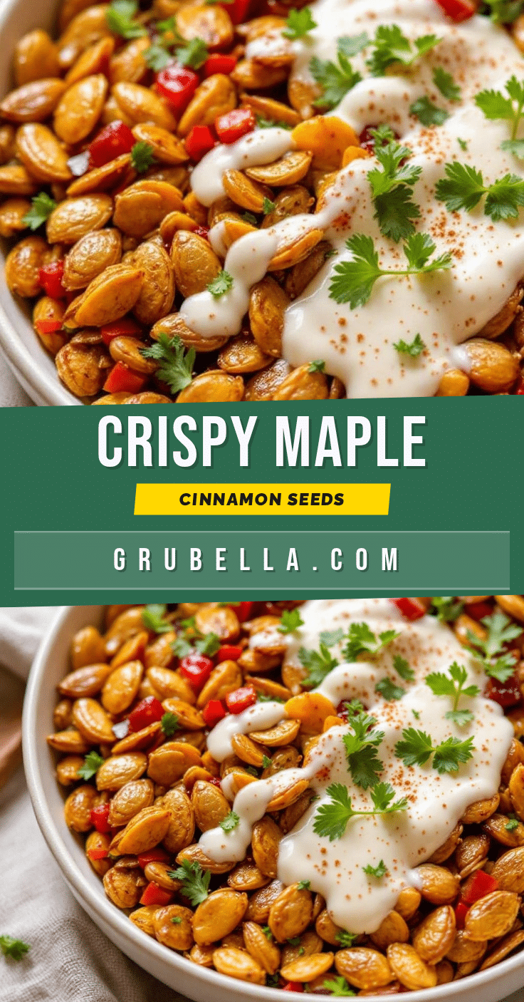 Crispy Maple Cinnamon Pumpkin Seeds recipe