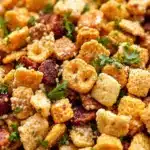 crispy ranch herb savory chex mix - featured image