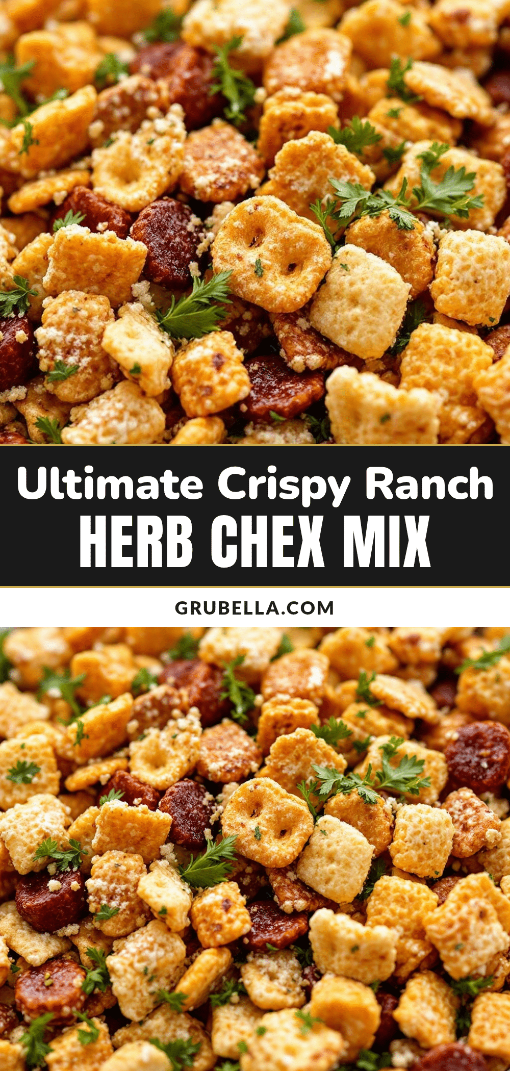crispy ranch herb savory chex mix recipe