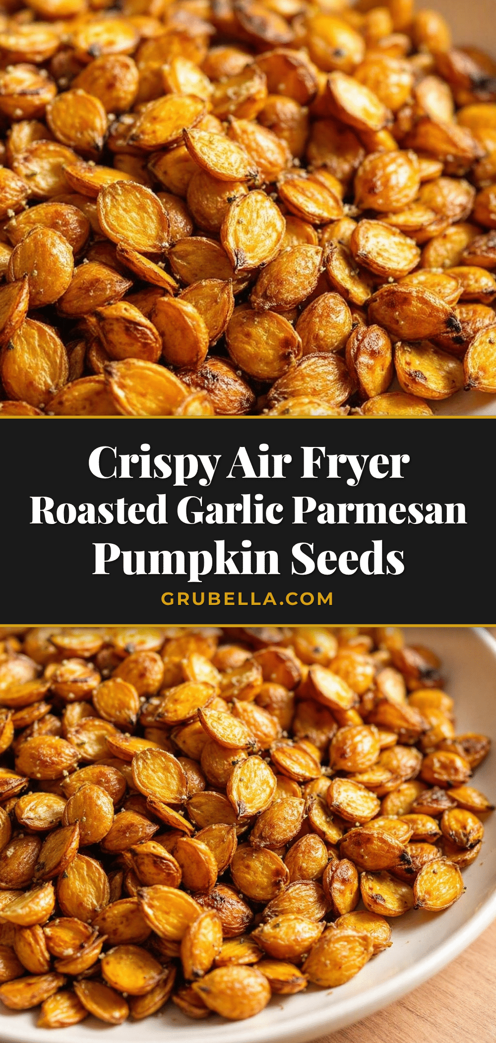 crispy roasted garlic parmesan pumpkin seeds recipe