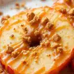 crispy salted caramel apple slices - featured image