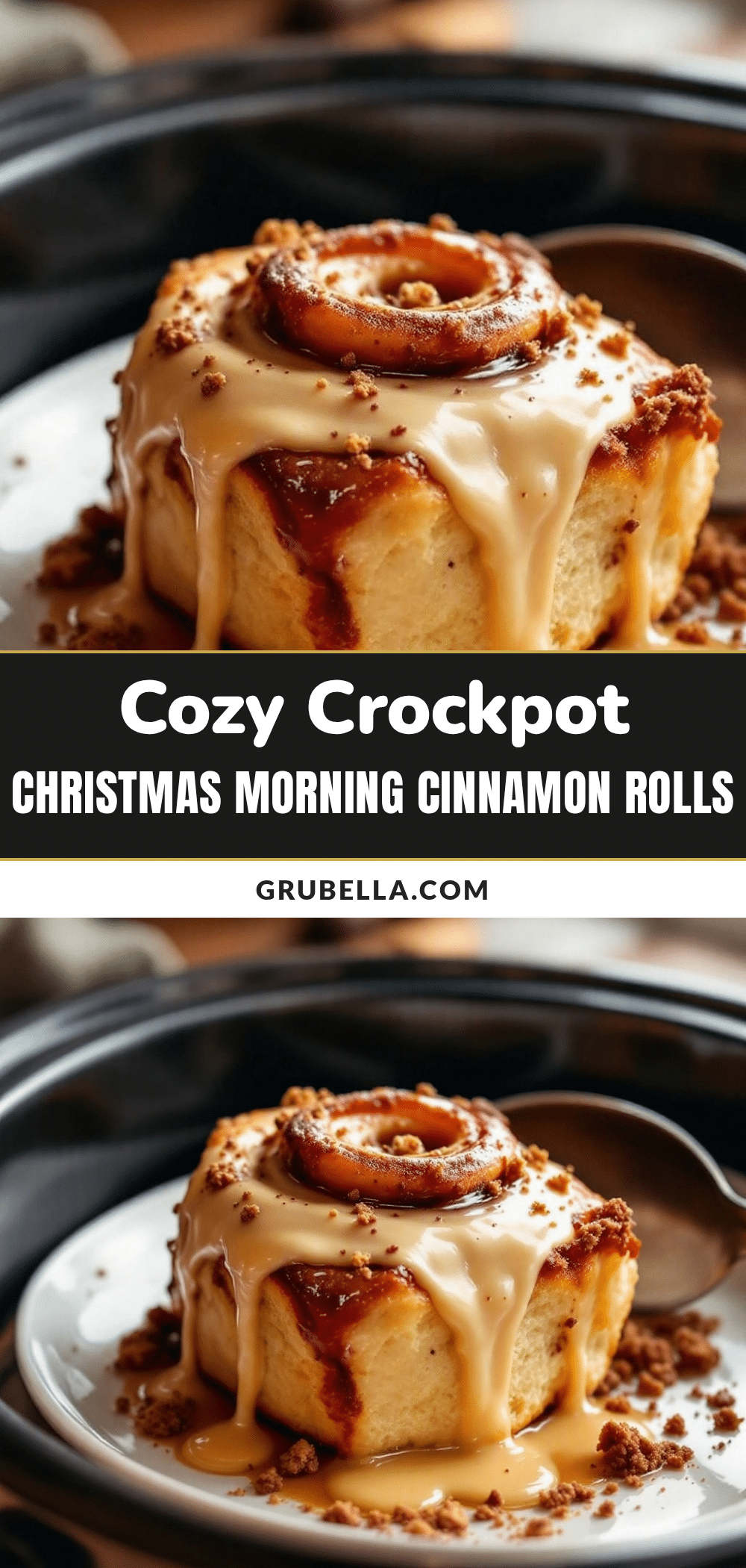 Crockpot Christmas Morning Cinnamon Rolls recipe