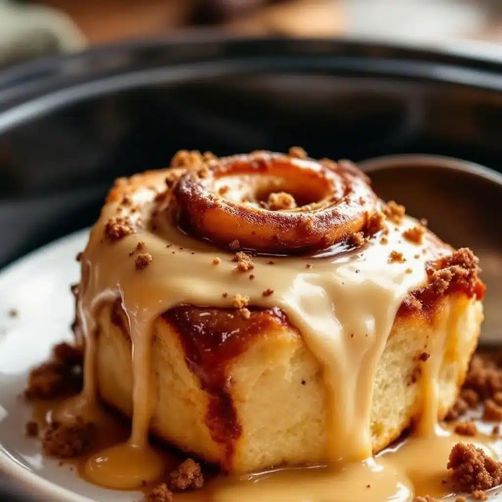 Crockpot Christmas Morning Cinnamon Rolls - featured image