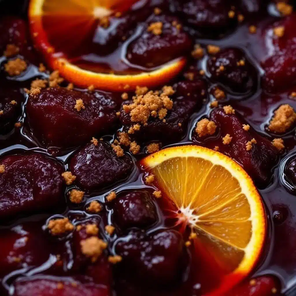 crockpot mulled wine - featured image