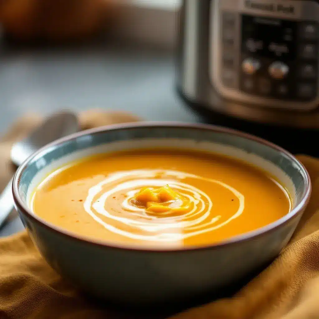 crockpot pumpkin soup with coconut milk preparation steps