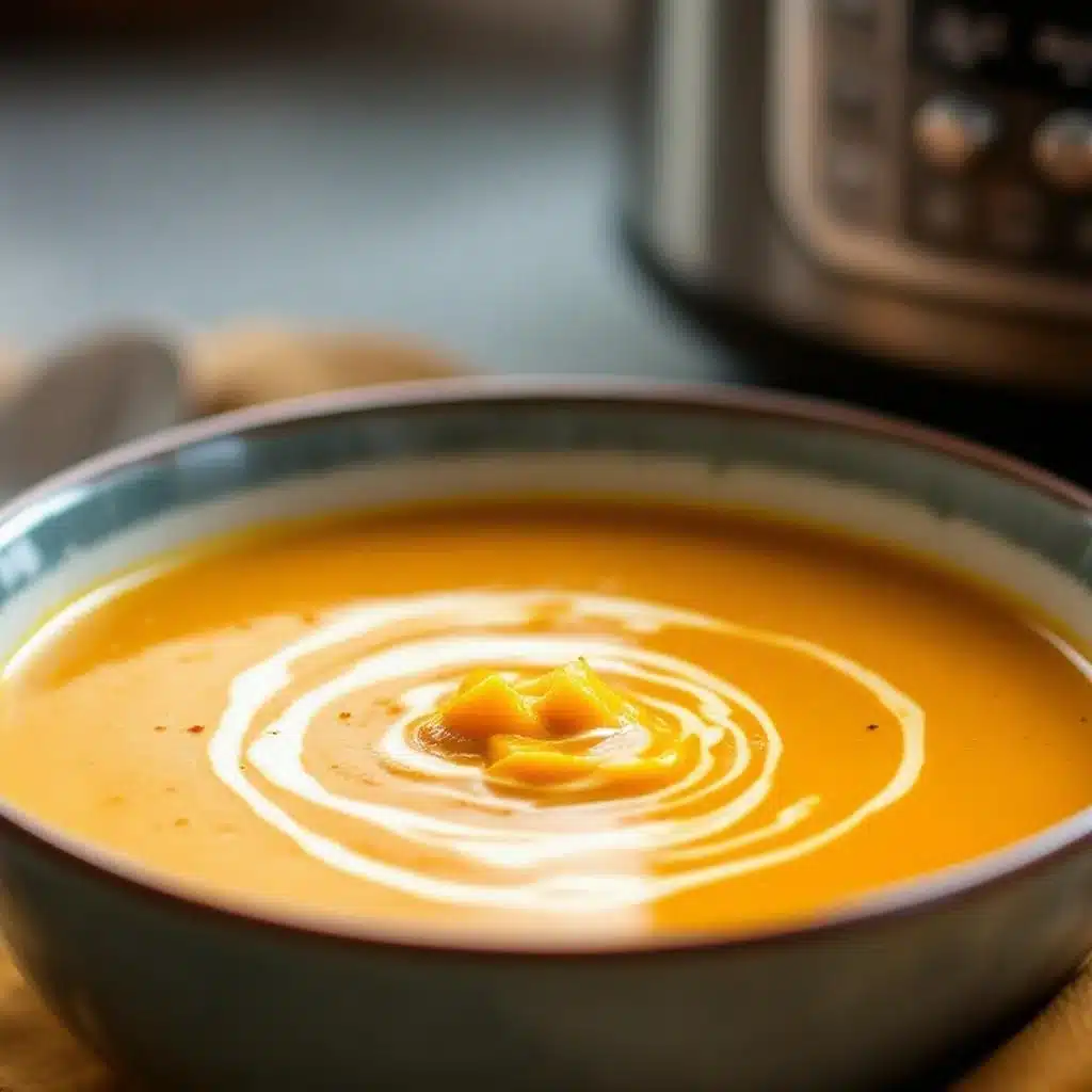 crockpot pumpkin soup with coconut milk - featured image