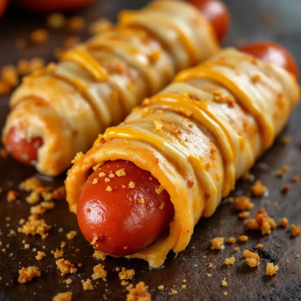 easy spooky mummy hot dogs preparation steps