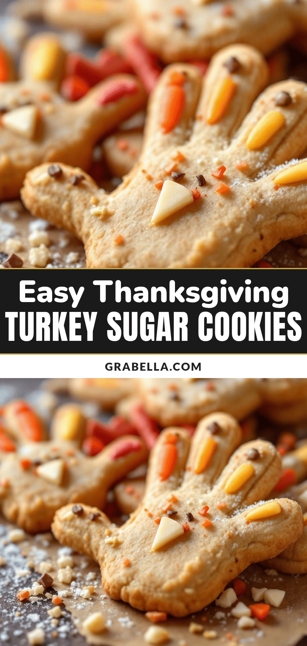 easy thanksgiving turkey sugar cookies for kids recipe