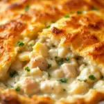flaky chicken pot pie with puff pastry - featured image