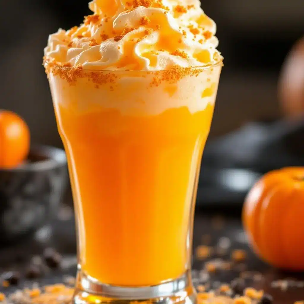 Fun Orange Halloween Punch with Sherbet Float - featured image