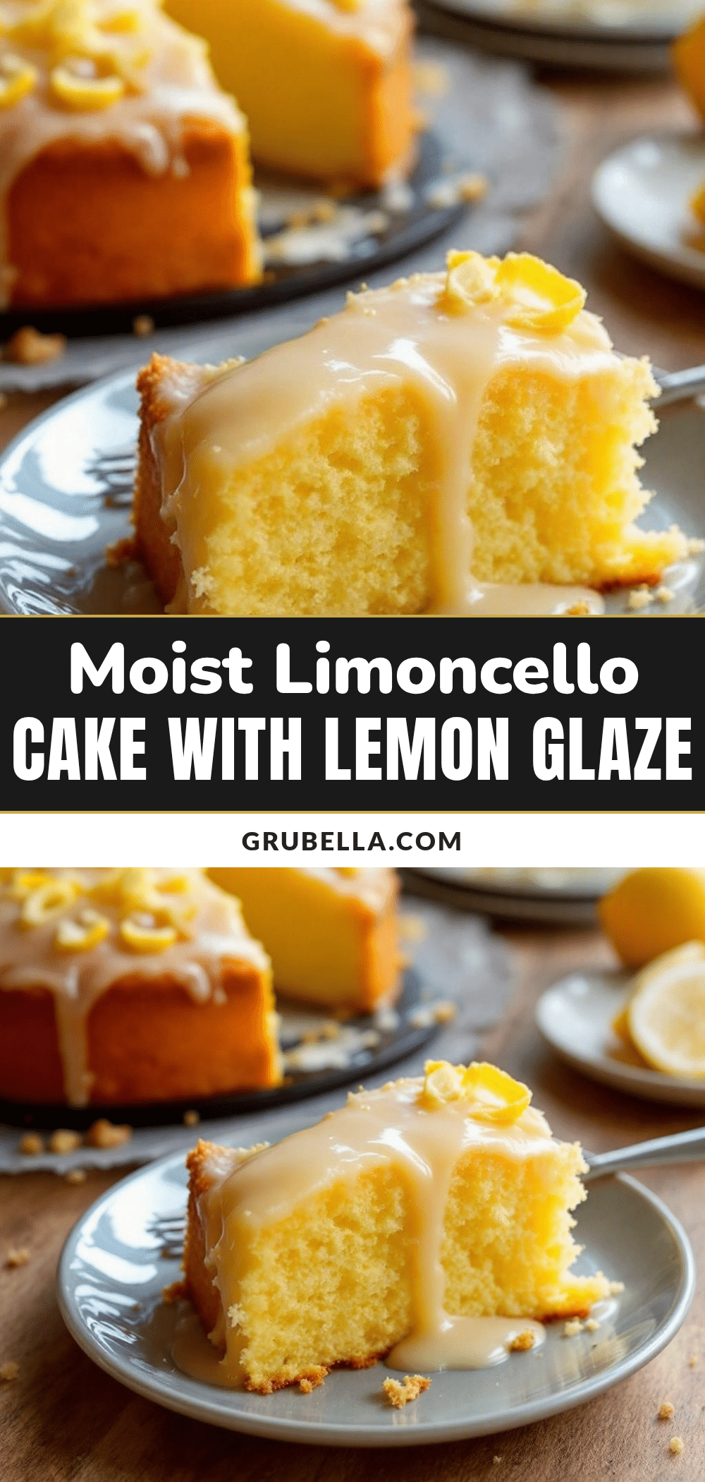 moist limoncello cake with lemon glaze recipe