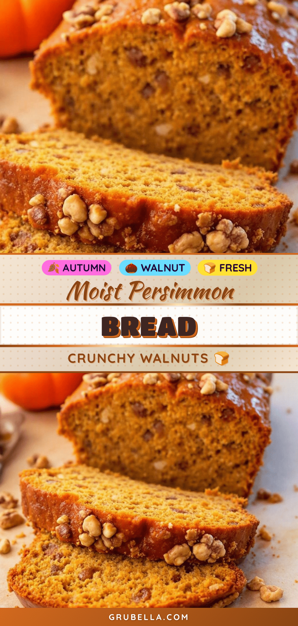 moist persimmon bread recipe