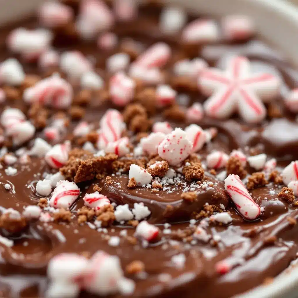 peppermint hot chocolate bar station preparation steps