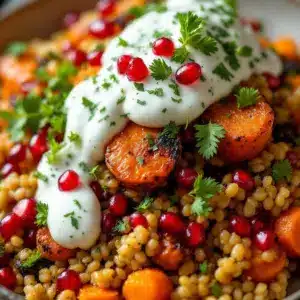 pomegranate glazed roasted carrots - featured image