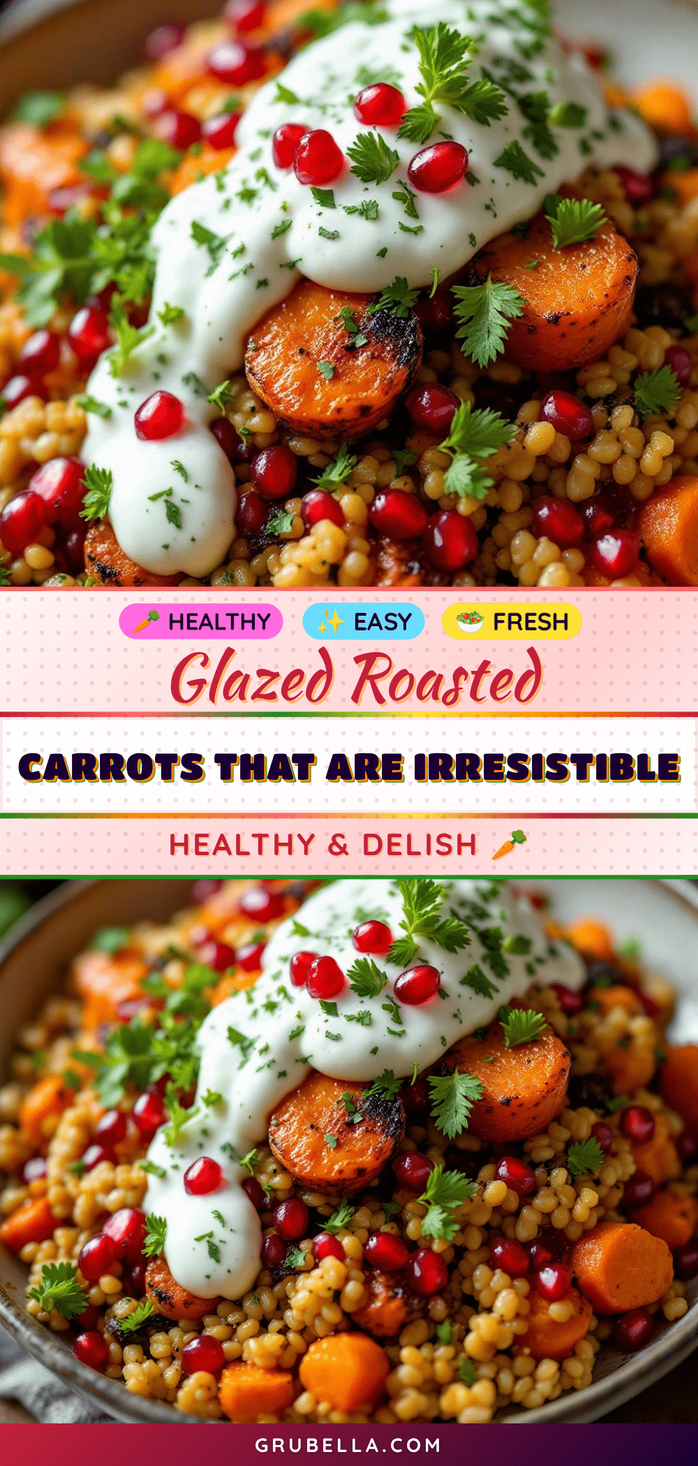 pomegranate glazed roasted carrots recipe