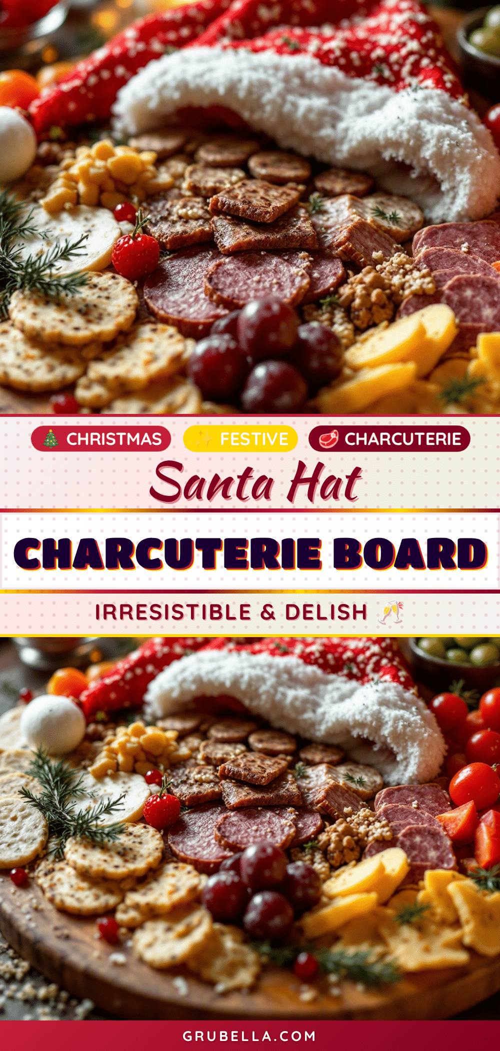 Santa Hat Charcuterie Board recipe