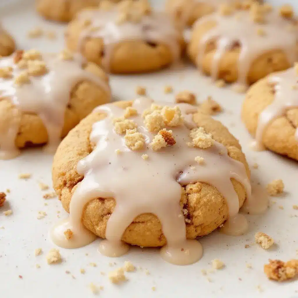 soft persimmon cookies with cinnamon glaze preparation steps