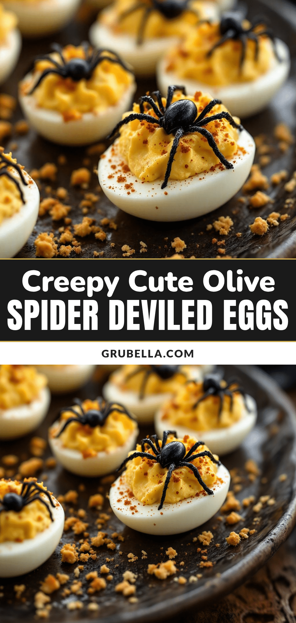 spooky deviled eggs recipe