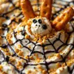 spooky halloween spider web dip - featured image
