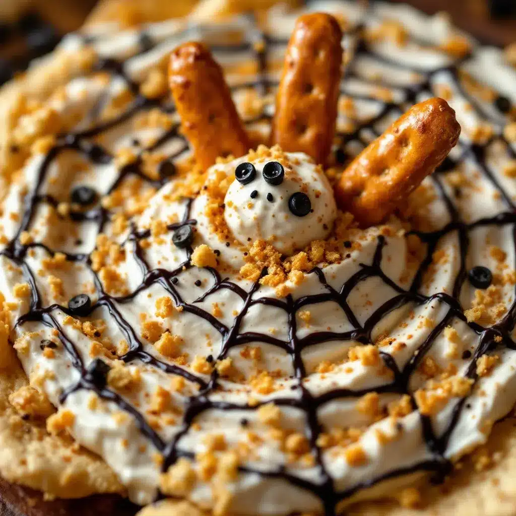 spooky halloween spider web dip preparation steps
