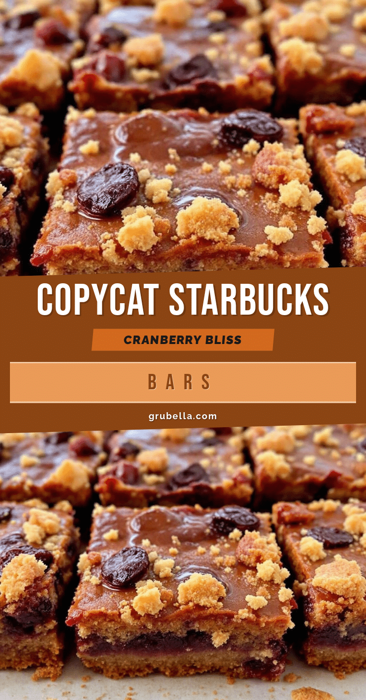 Starbucks Cranberry Bliss Bars recipe