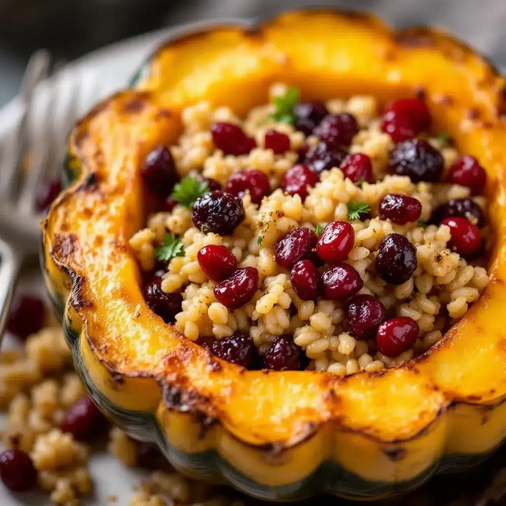 stuffed acorn squash preparation steps